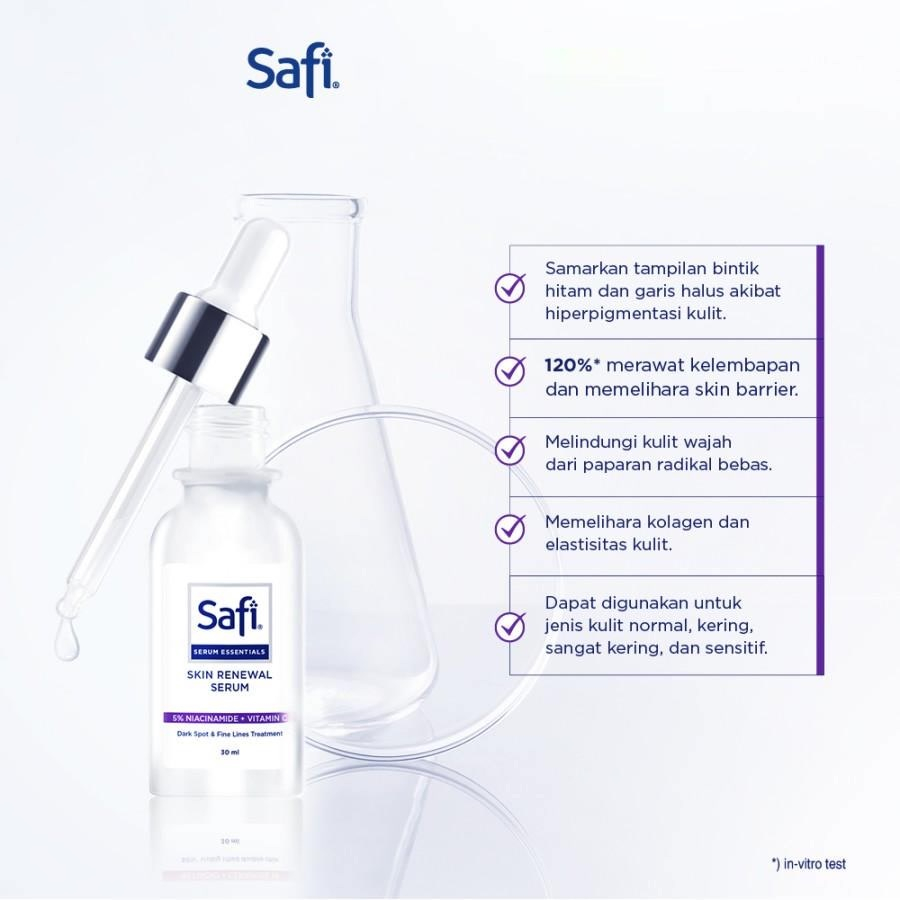 Safi Serum Essentials SERIES | Duo Lifting - Bright Up - Blemish - Renewal - Intensive Hydrating Serum 30ml | Serum Wajah - TnT Beauty Shop