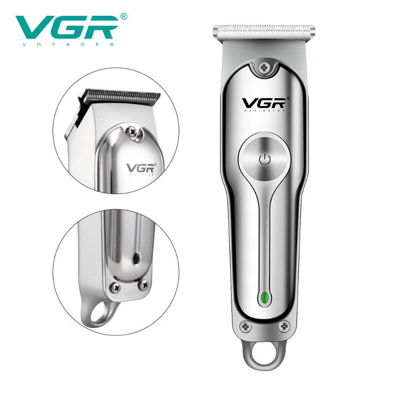 VGR kemei Alat Cukur Rambut tanpa kabel elektrik baterai pangkas USB charger barbershop