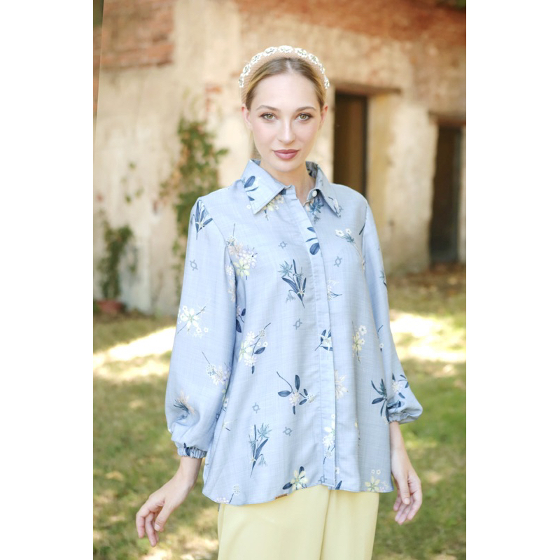 WEARING KLAMBY daphne shirt & gaia skirt florentine