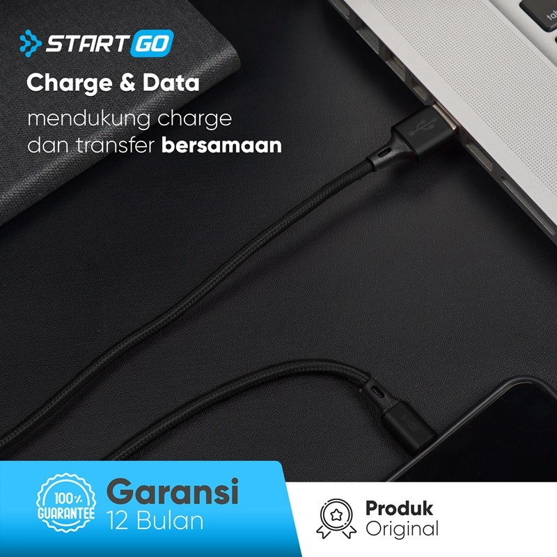 StartGO NC kabel data fast charging usb type C 3A Charger