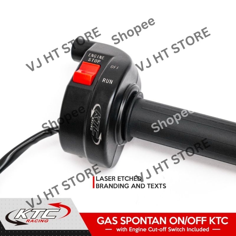 GAS SPONTAN KTC RACING ORIGINAL SUDAH TERMASUK SAKLAR ON OFF KTC ORI