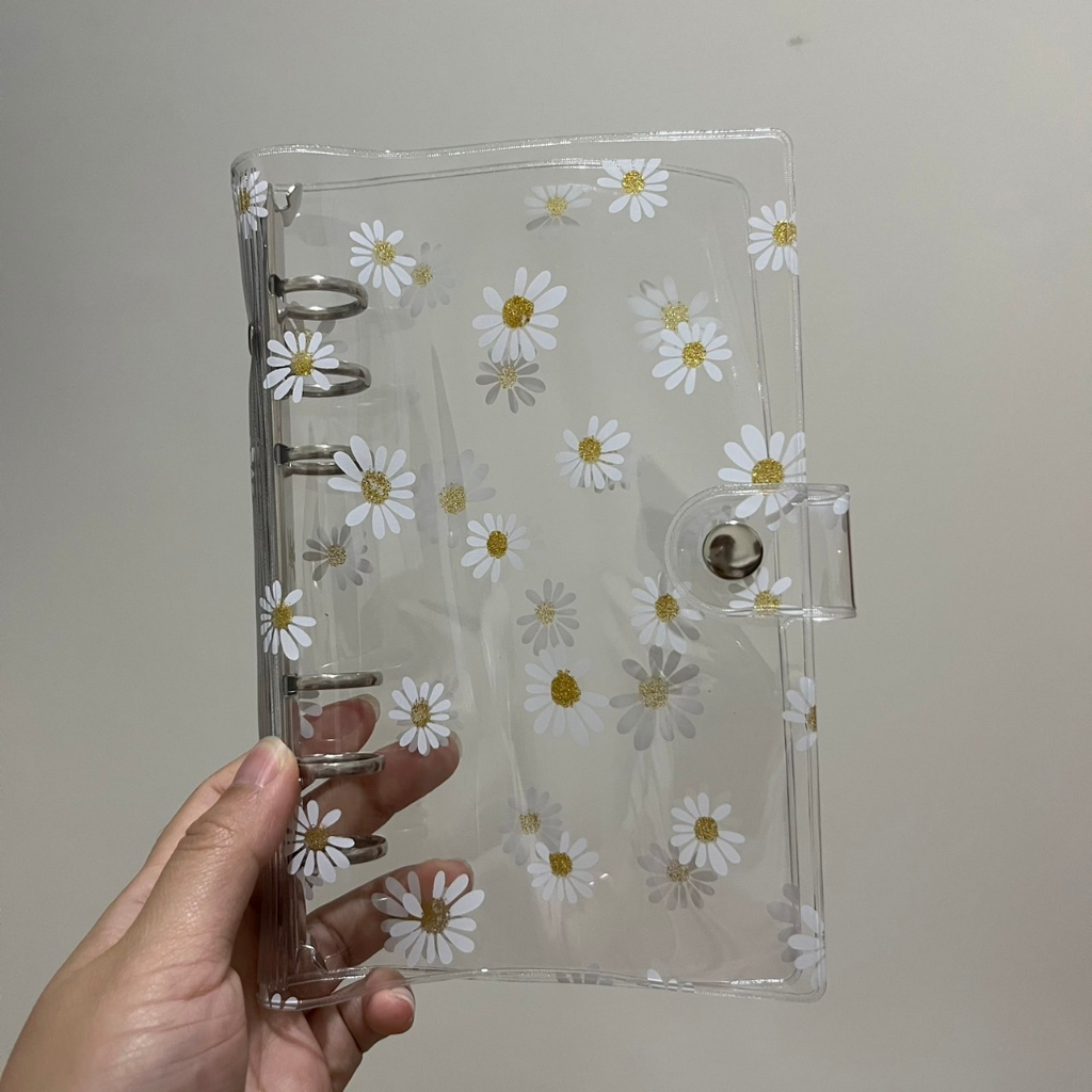 BINDER DAISY RING SILVER A6 JELLY CASE