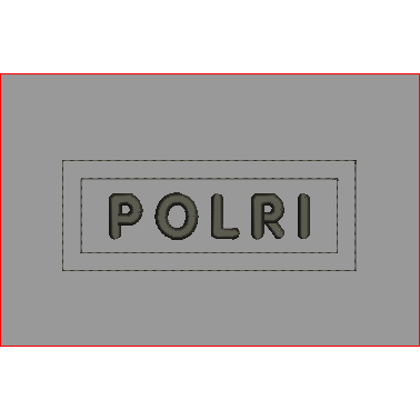 CUSTOM BORDIR NAMA POLRI