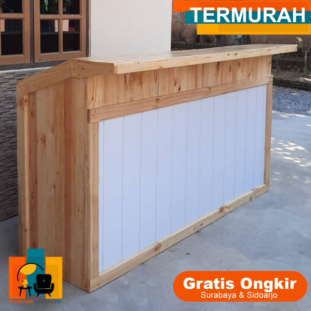 Meja Bar FREE ONGKIR Surabaya & Sidoarjo, Meja Kasir Cafe, Meja Custom, Meja Bar Mini