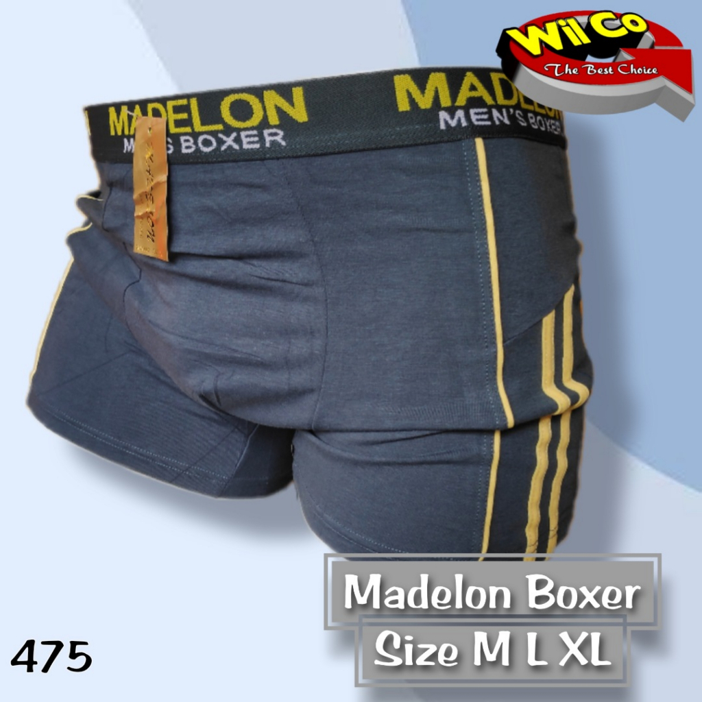 K475 - [Harga Per 1 Potong] CELANA DALAM PRIA CD [BOXER] PRIA PAKAIAN DALAM PRIA MADELON SIZE M - XL