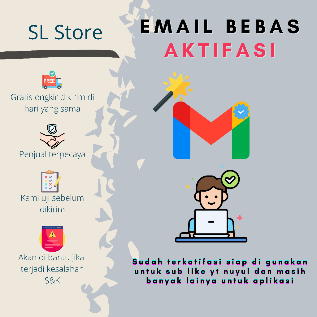 Email Gmail Google Fresh Terverifikasi Permanen