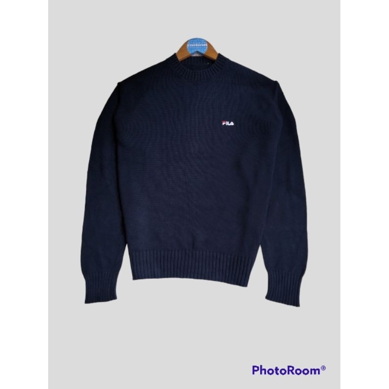 SWEATER RAJUT FILA KNITWEAR PRIA WANITA VINTAGE SWEATER SECOND
