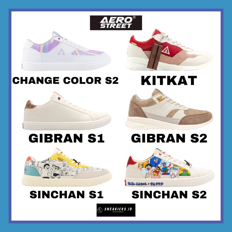 [ORIGINAL] AEROSTREET CHANGE COLOR / KITKAT / GIBRAN / SINCHAN X TAHILALATS LIMITED EDITION