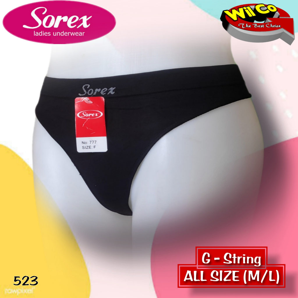 K523 - (Harga Per 1 Potong) CELANA DALAM GSTRING PAKAIAN WANITA PAKAIAN DALAM WANITA SOREX RAJUT FREESIZE