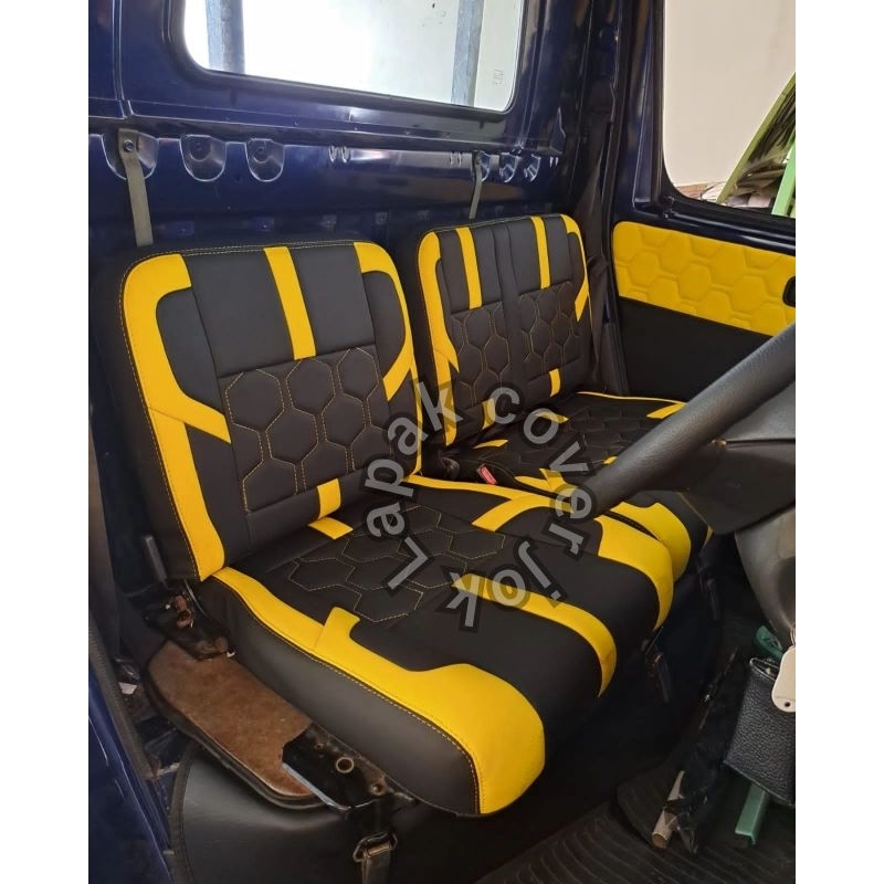 sarung jok mobil daihatsu gran max pick up cover jok mobil grand max pick up variasi sarung jok gran
