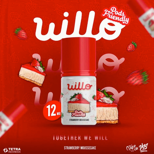 LIQUIDS WILLO STRAWBERRY MOUSECAKE 30ML 12MG