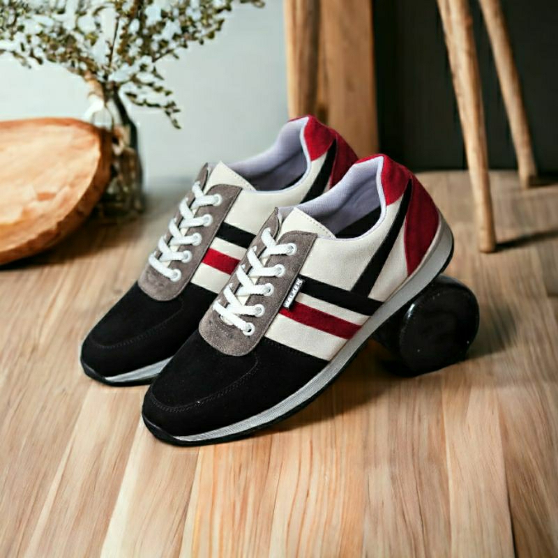 AKAZA Sepatu Pria Original Sneakers Casual Sporty Multi Color Suede Leather