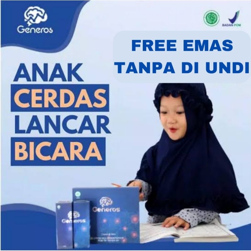 Generos Vitamin Otak Anak 100% Ori Membantu Meningkatkan Kecerdasan dan Speech Delay Original Tidak 