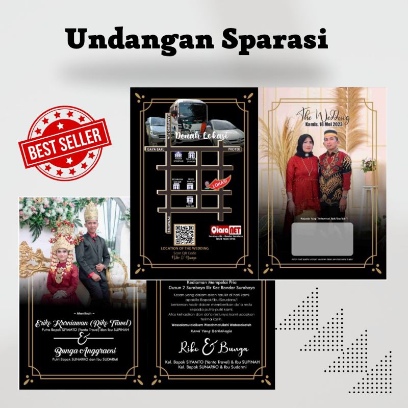 Undangan Art Carton Glossy, Undangan Pernikahan Glossy, Undangan Custom Foto, Undangan Offset, Undan