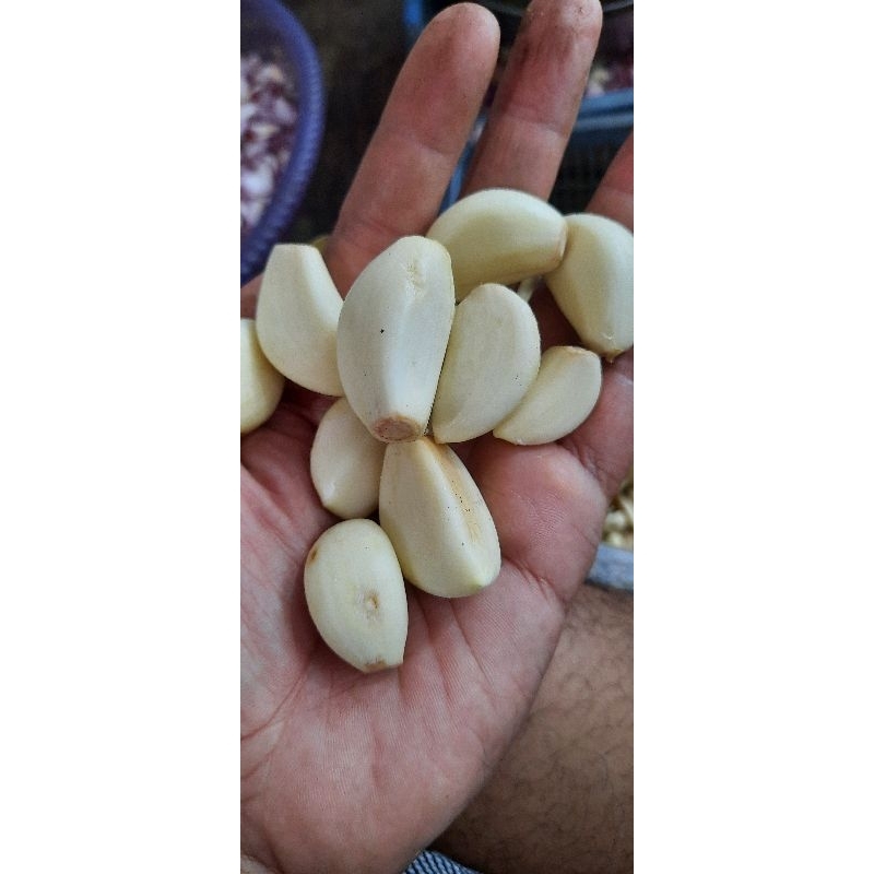 

Bawang Merah Brebes Kupas dan Iris dan Bawang Putih