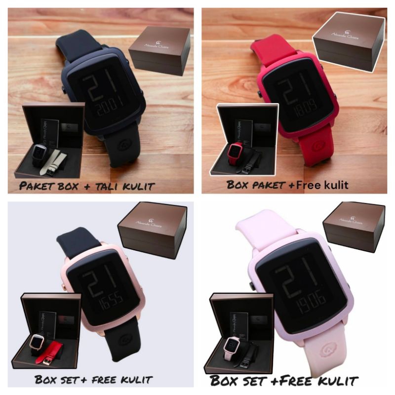 JAM TANGAN WANITA RUBBER ALEXANDRE CHRISTIE RUBBER AC 9381 9381 AC9381 ORI