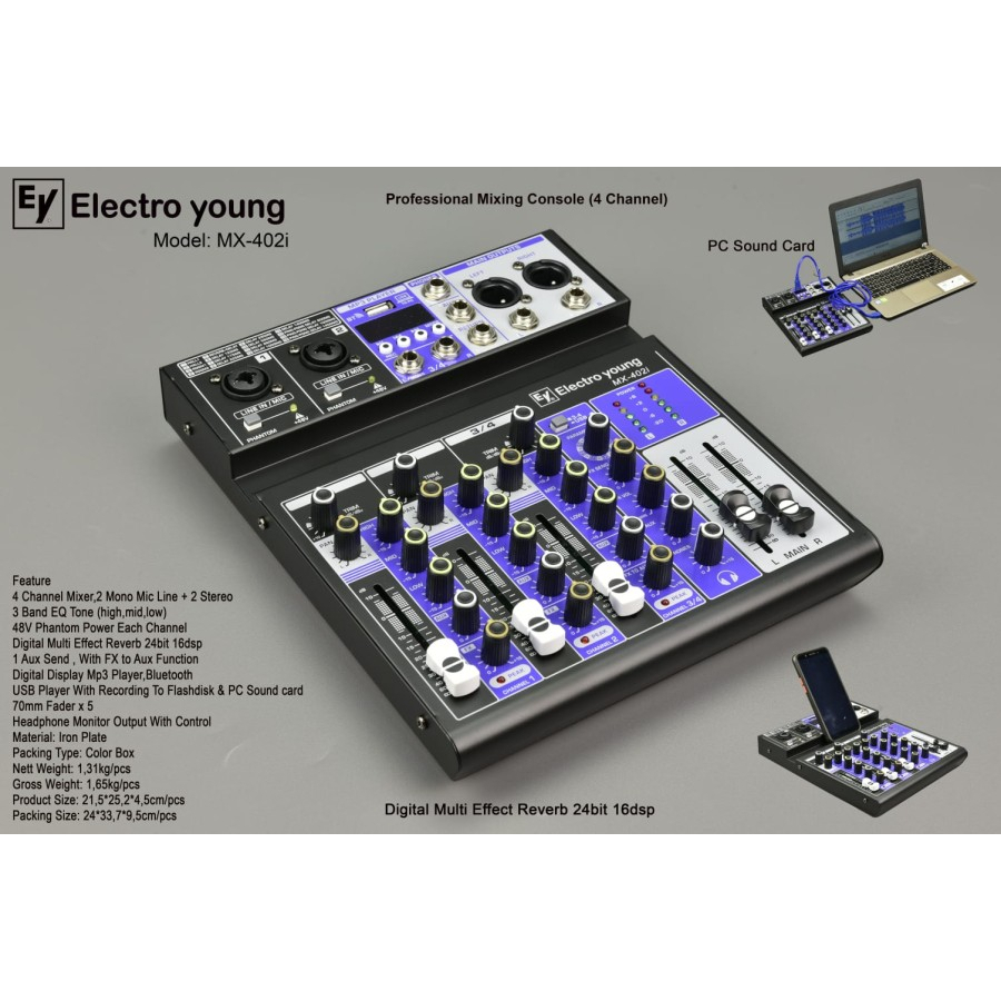 MIXER AUDIO ELECTRO YOUNG MX 402i / ELECTROYOUNG MX 402i