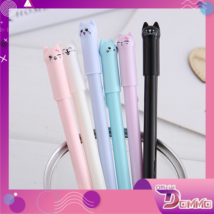 DOMMO - D6133 Pena Karakter Meow S5615 / Bolpen Motif Kucing / Pulpen gel Karakter Kucing / Pena Karakter Kucing Lucu