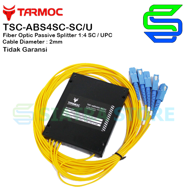 Fiber Optic Passive Spliter 1:4 SC/UPC|FO ABS PLC Box Splitter 1x4 SC