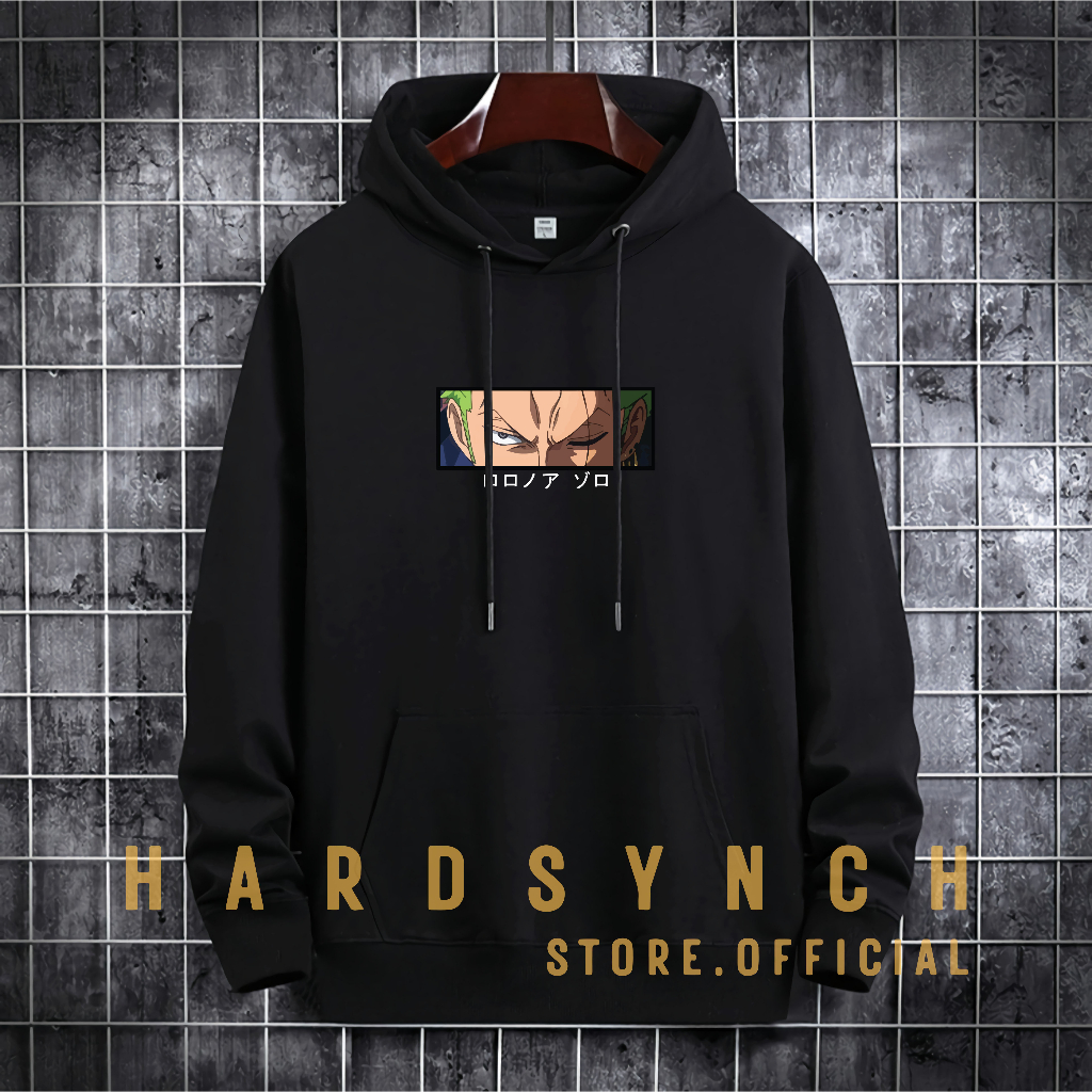 Sweater Hoodie Rorona Zoro Unisex ( Pria &amp; Wanita ) Premium Quality S-XXL Cotton Fleece / Hoodie Korean Style / Sweater Hoodie / Hoodie Polos / Hoodie Wanita / Hoodie Pria / Sweater Hoodie Distro Original ( RZ 142 )