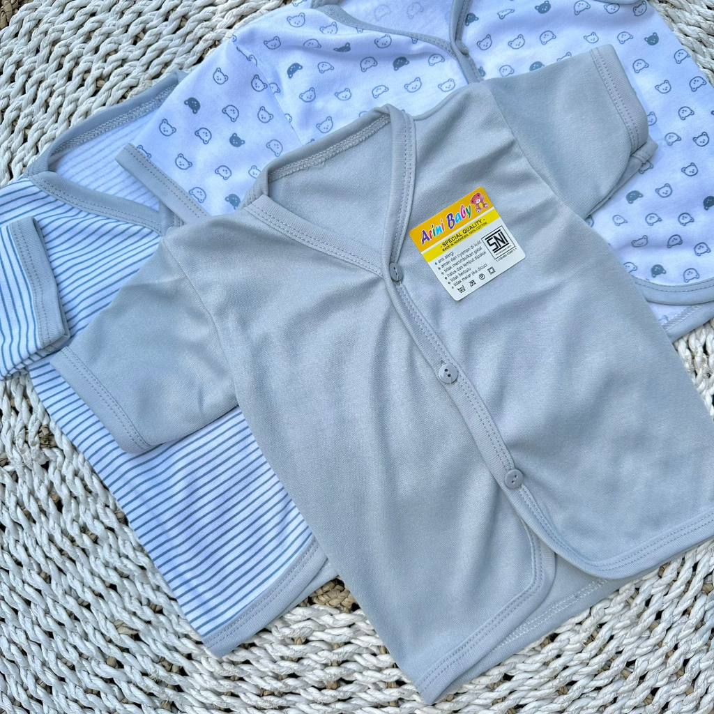 3 PCS Baju Lengan Pendek Bayi Bayi Atasan Bayi Baju Newborn Baju Bayi Baru Lahir Gift Bayi Hadiah Lahiran Bayi baju bayi lengan Pendek ASYAM BABY