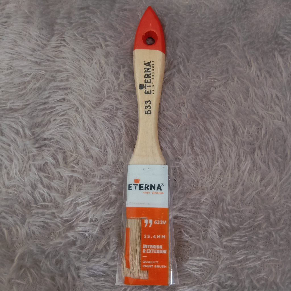 

Kuas Cat ETERNA Type 633 Ukuran 1" inch Gagang Kayu Kualitas Premium Tebal Kuat Paint Brush 1 inch inchi Ecer Satuan Bijian Prakarya Alat Pertukangan Perkakas Murah Malang Jatim