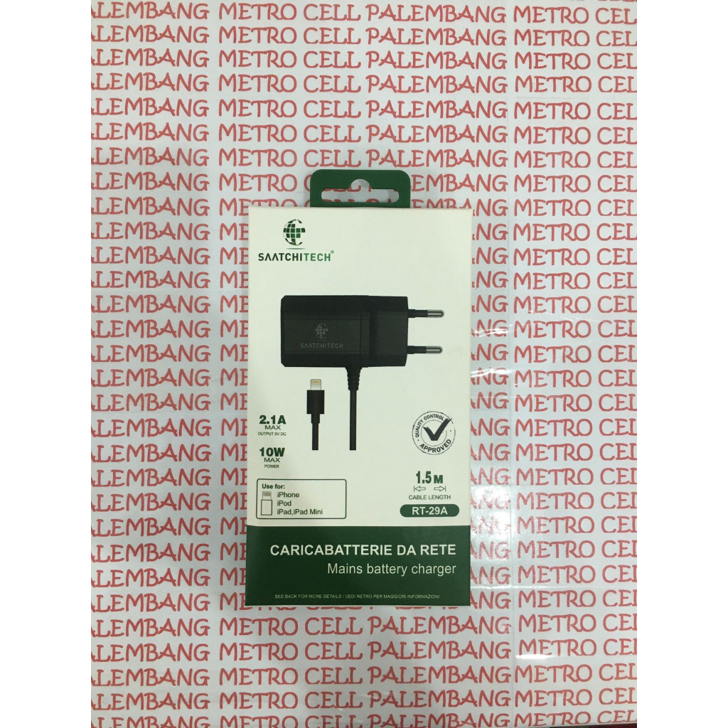 TRAVEL CHARGER IPH*NE SAATCHITECHV 2.1A/10W