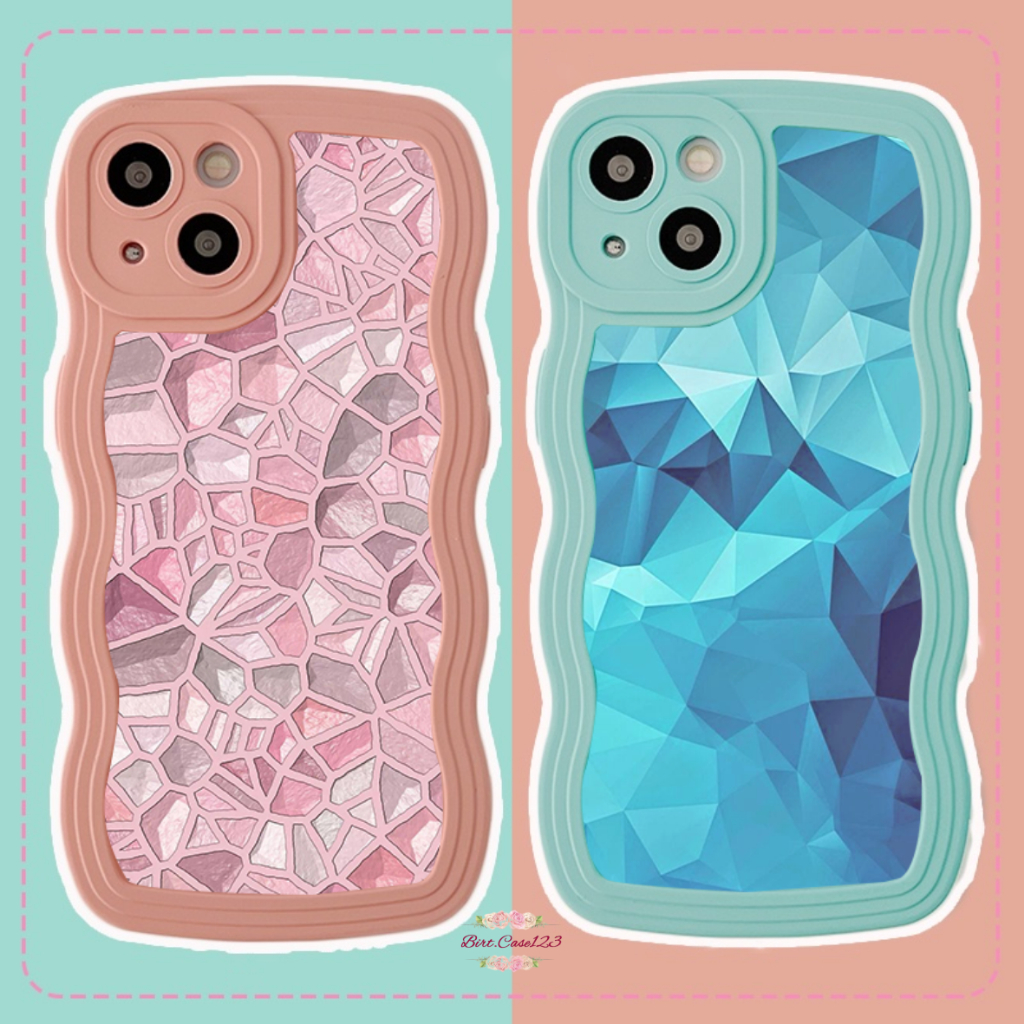 CUSTOM SOFTCASE SILIKON GELOMBANG WAVY CUSTOM GEOMETRI FOR OPPO A3S A15 A15S A16 A1K A5S A7 A31 A53 A96 F1S A9 A5 2020 A52 A37 A76 A36 A96 BC7665