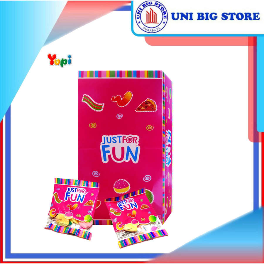 

YUPI Permen Jelly Gummy Candy JUST FOR FUN 168 gr 12 pcs Jeli Lunak