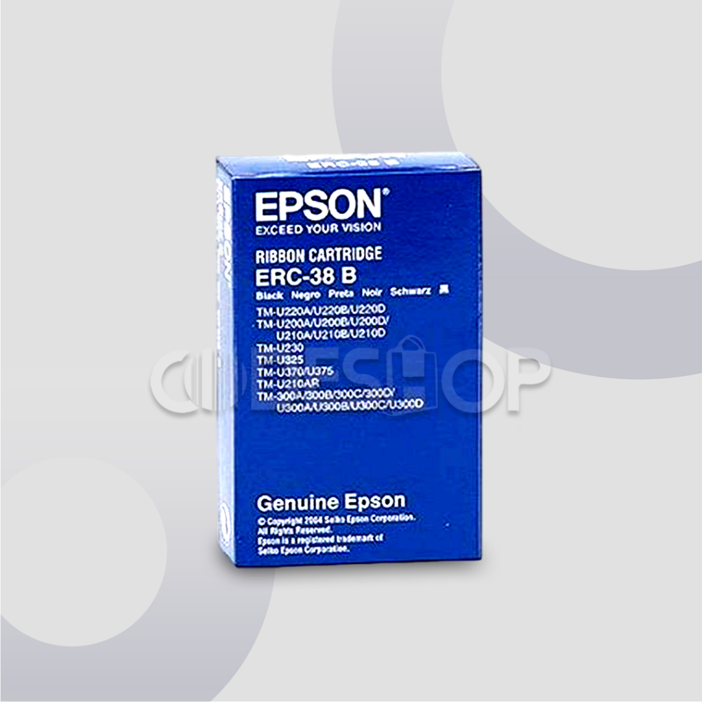 Catridge Pita Ribbon Printer Kasir EPSON TMU 220 - ERC-38 B BLACK ORI