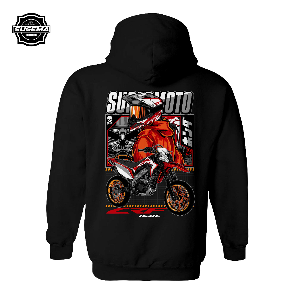 Sweater Hoodie Jumper Supermoto Honda CRF 150