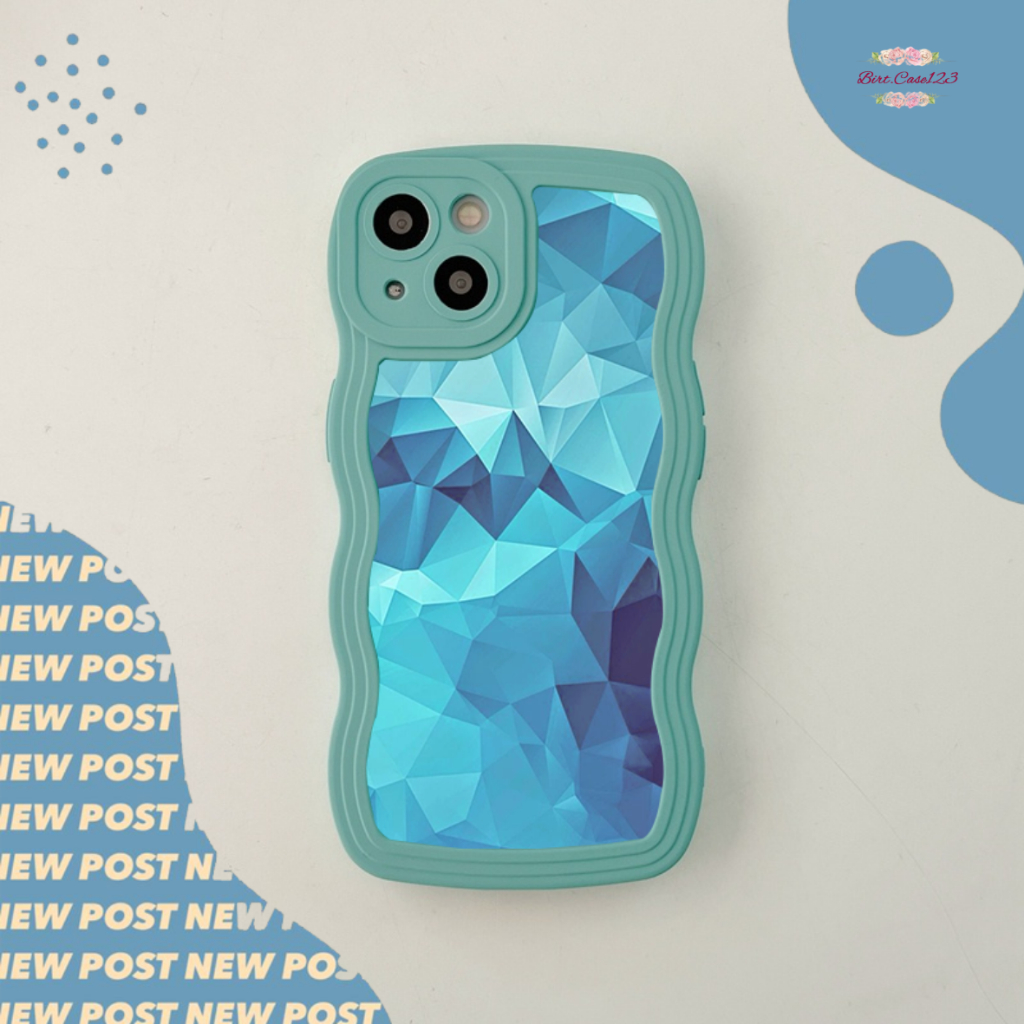 CUSTOM SOFTCASE SILIKON GELOMBANG WAVY CUSTOM GEOMETRI FOR OPPO A3S A15 A15S A16 A1K A5S A7 A31 A53 A96 F1S A9 A5 2020 A52 A37 A76 A36 A96 BC7665