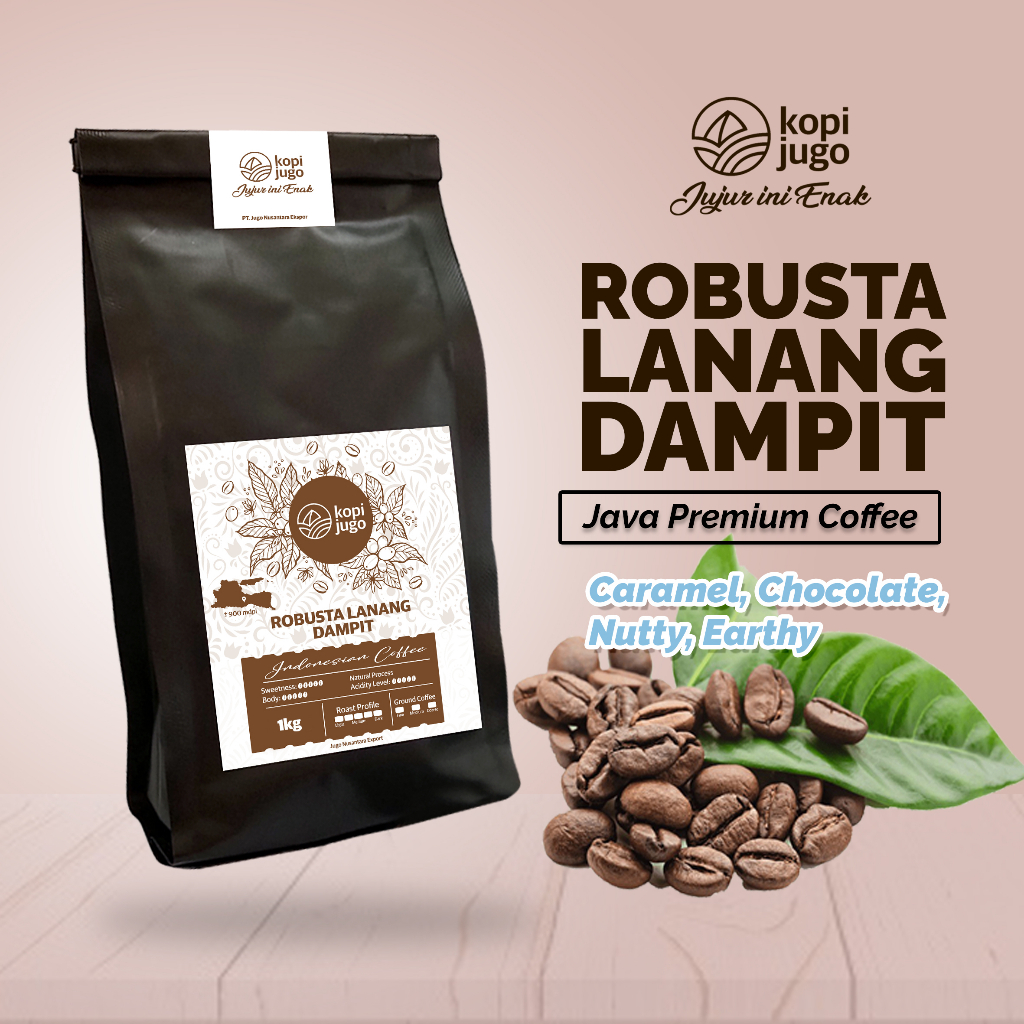 

KOPI JUGO Kopi Lanang Peaberry Robusta Dampit / Biji Kopi Bubuk Murni Asli Kopi Robusta Jawa Ground Coffee Roast Bean Java Coffee | Oleh-oleh Kota Malang Batu