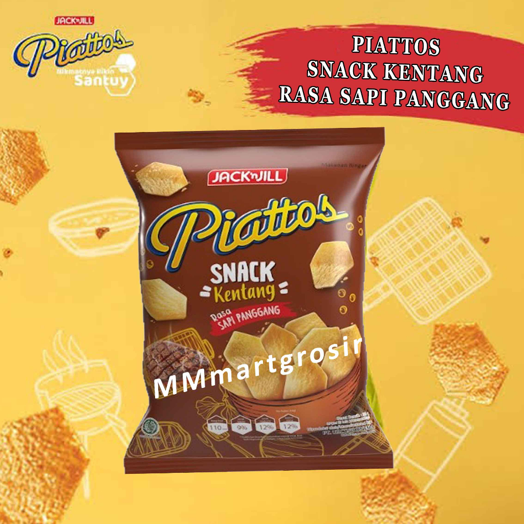 

Snack Piattos / Snack Kentang / Cemilan Snack Kentang Rasa Sapi Panggang / 35gr