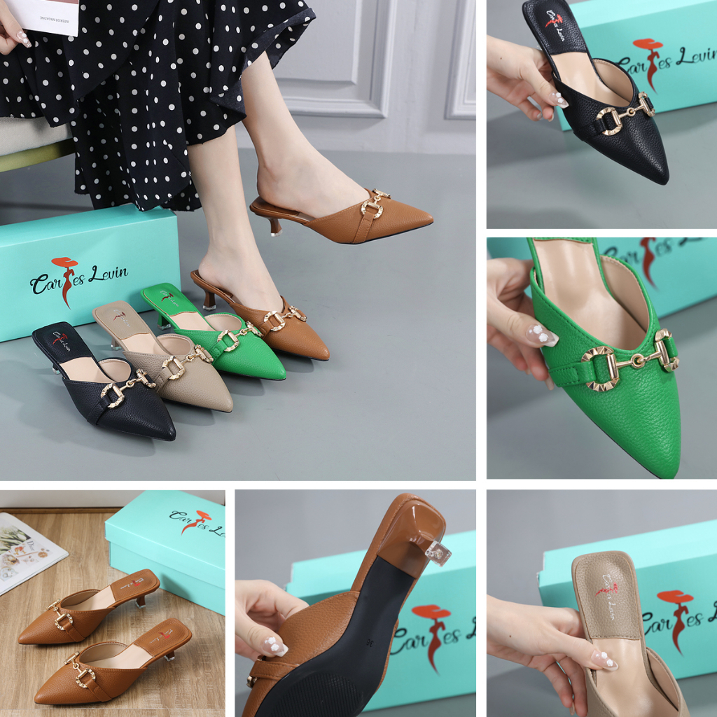 [CARLESLEVIN] CL2130-3 Sandal Mules Wanita Import