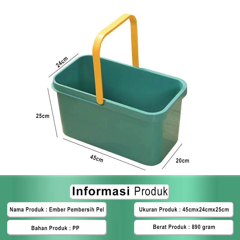 Luxuryparty Ember Air / Pel Ember Plastik / Pel Ember Plastik Portable Flat Mop / Ember Plastik / Ember Air PVA Mop / Cleaning Bucket Mop Kualitas Terbaik PBR-CD