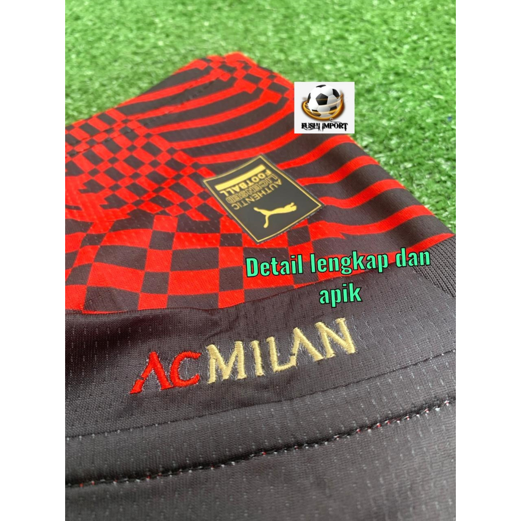 Jersey Baju Bola Milan 4th Fourth 2022 2023 Grade Ori