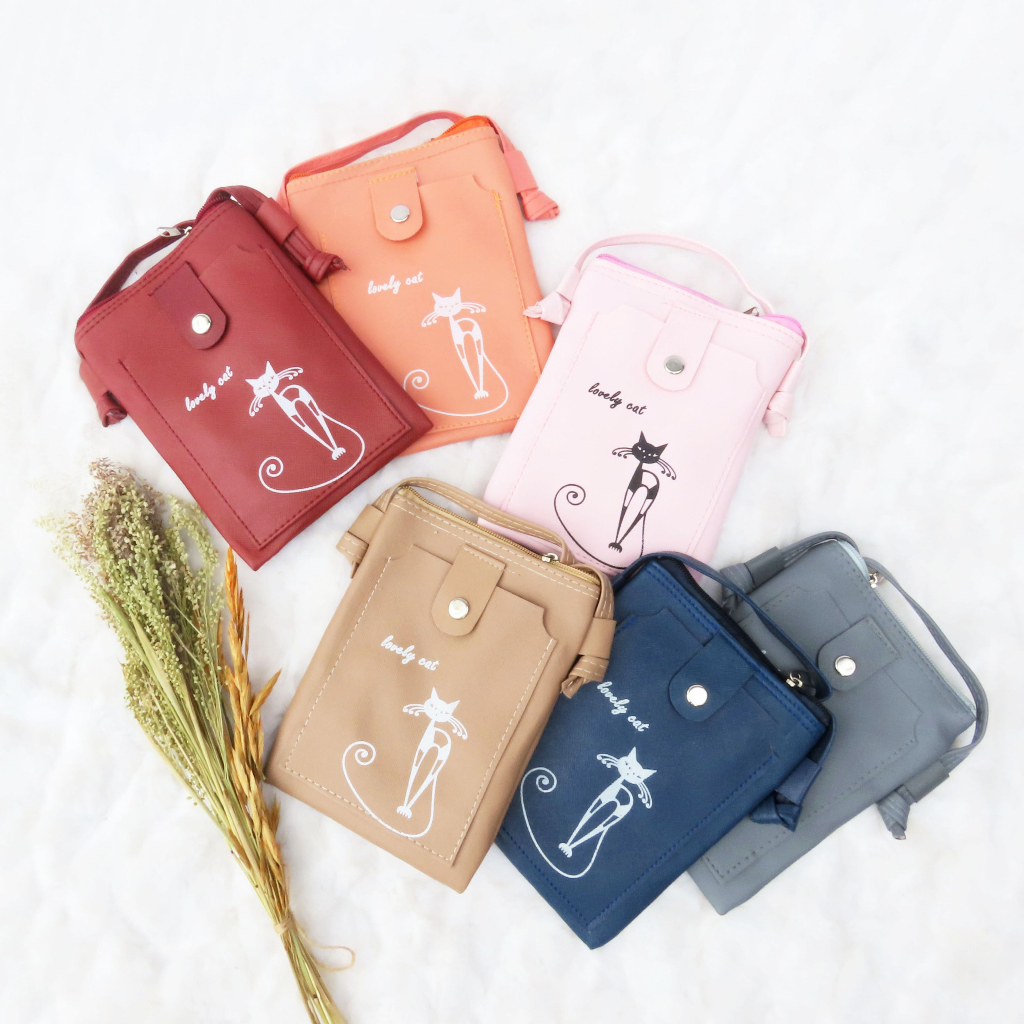 Tas Selempang Minni Handphone Pocket Wanita Karakter