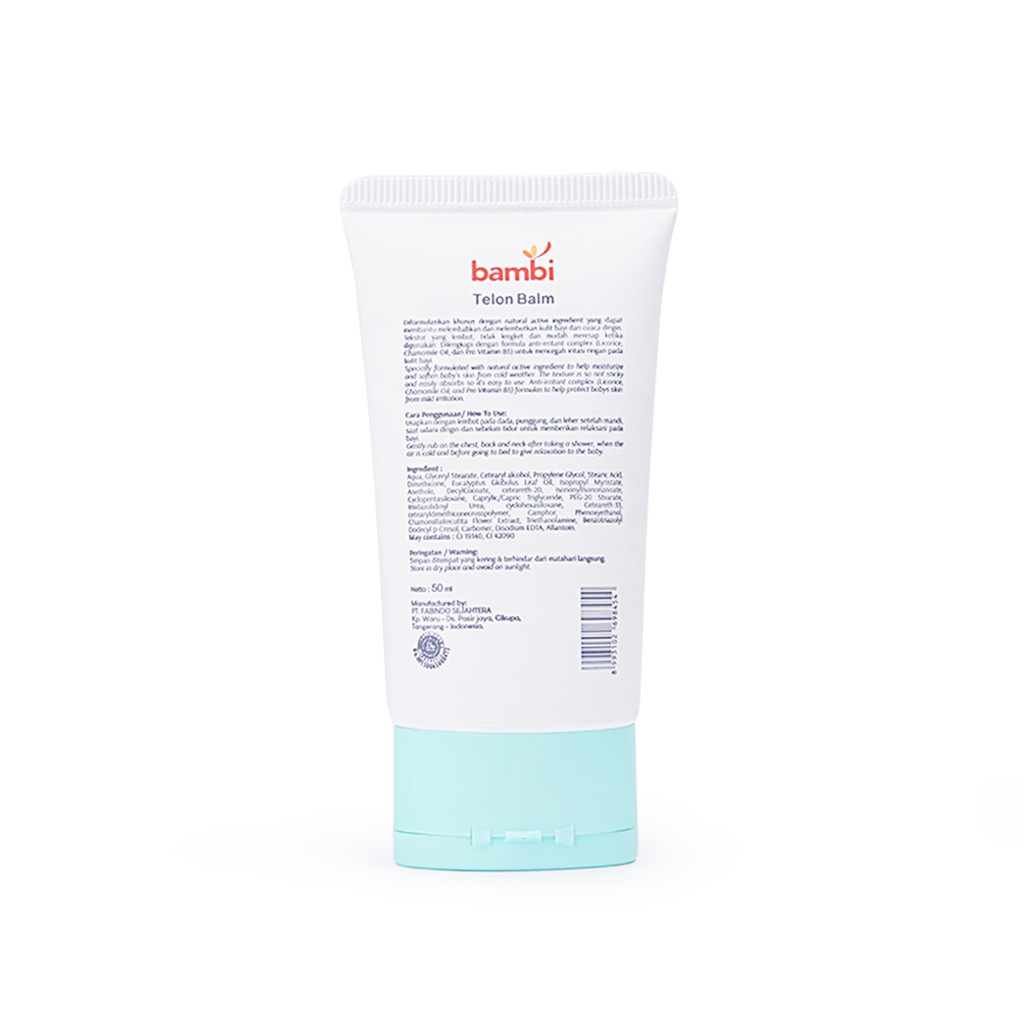 Bambi - Baby Telon Balm 50ml - Telon Cream Bayi