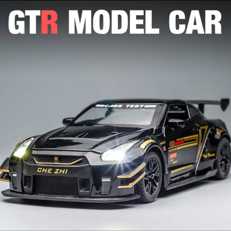 Diecast Mobil Nissan GTR R35 1:24 Alloy Model Metal Collection Mobil Nissan GTR