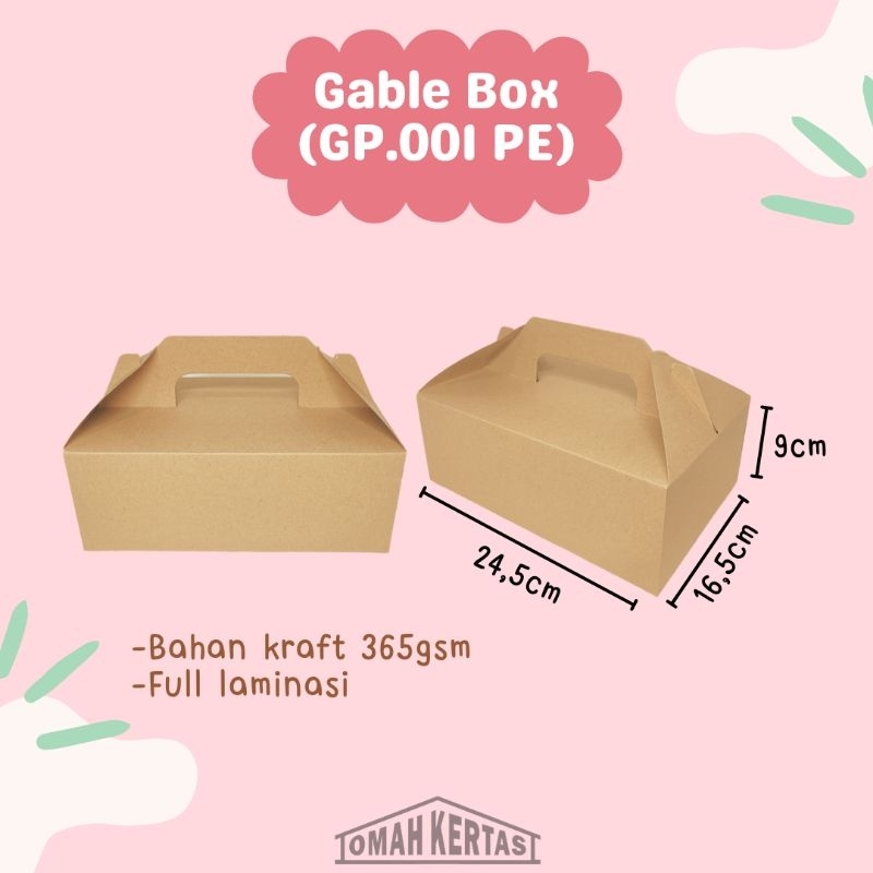 Gable Box (GP.001 PE)/Goodie Bag/Box Hampers