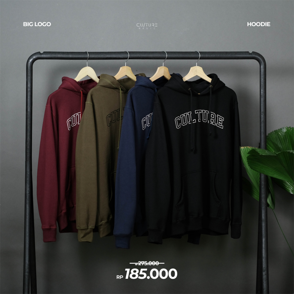 CULTURE BASIC | HOODIE VOL. 2 BIG LOGO (SEMUA WARNA)