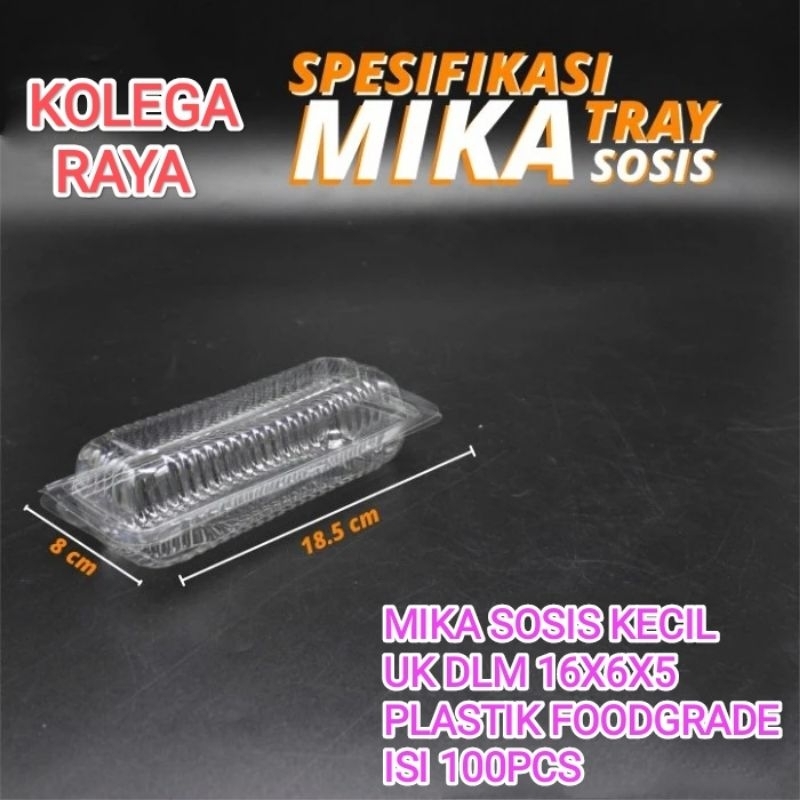 Mika SOSIS &quot;KECIL&quot;  warna bening isi 100pcs