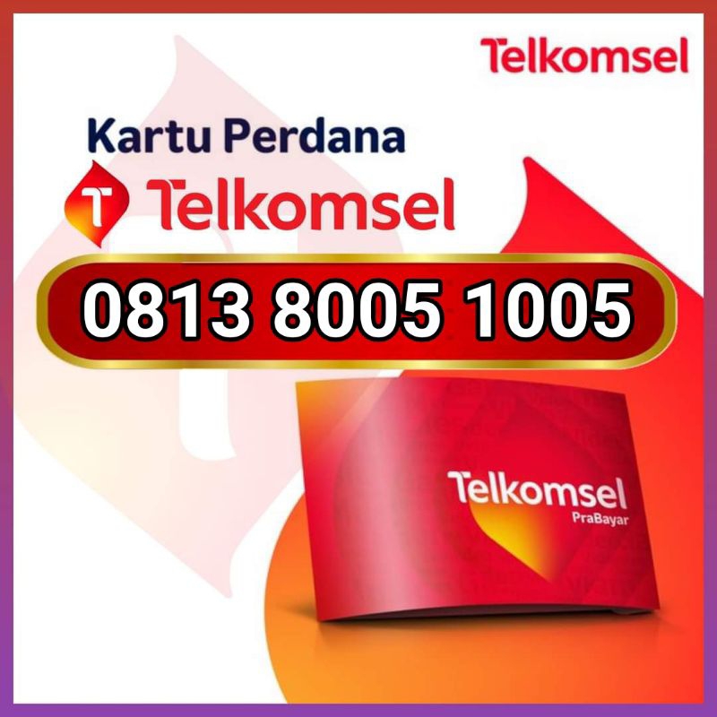 Kartu perdana nomor cantik telkomsel simpati rapi BOOS SERIBULIMA 8005 1005