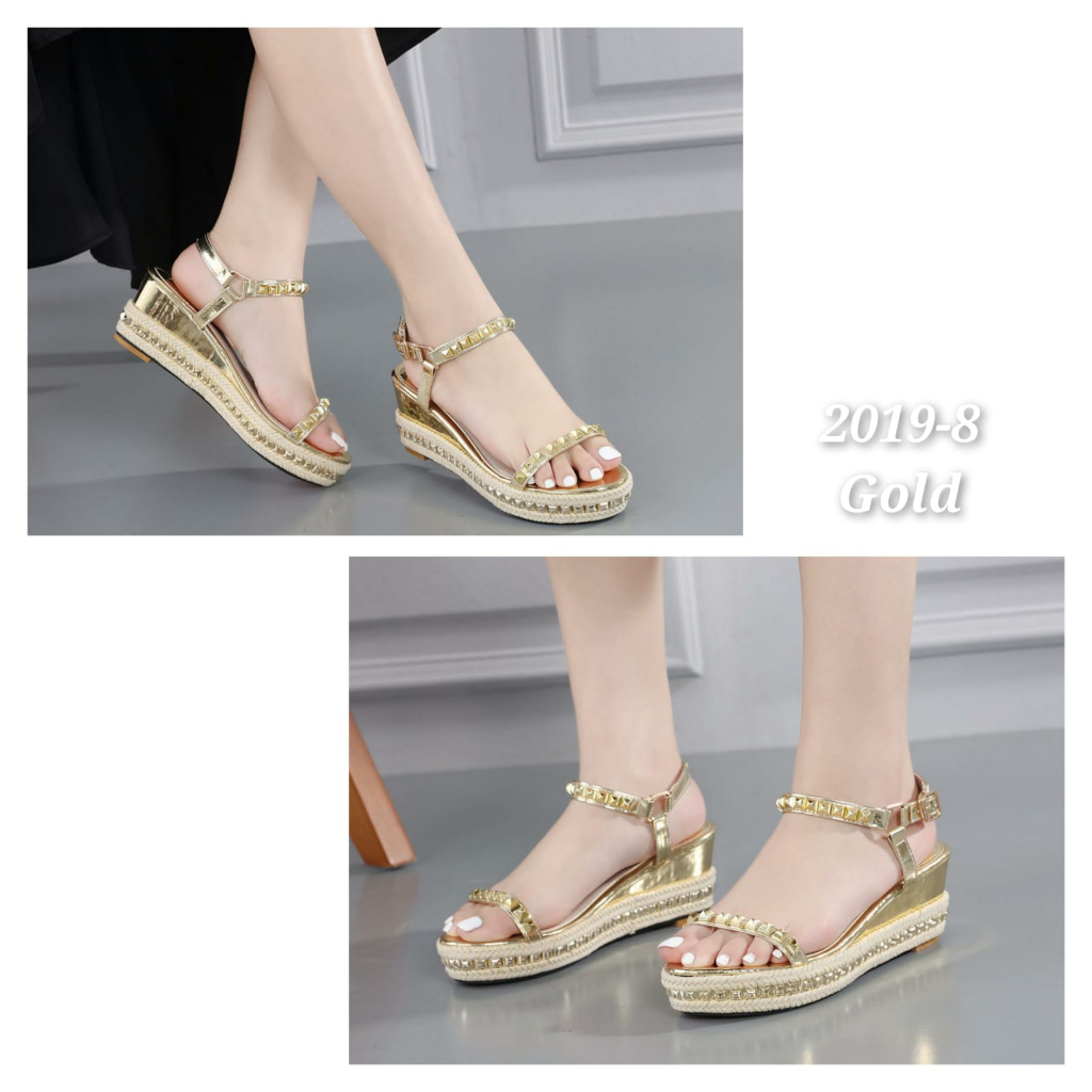 Best seller wedges wanita import mewah kode 2019-8