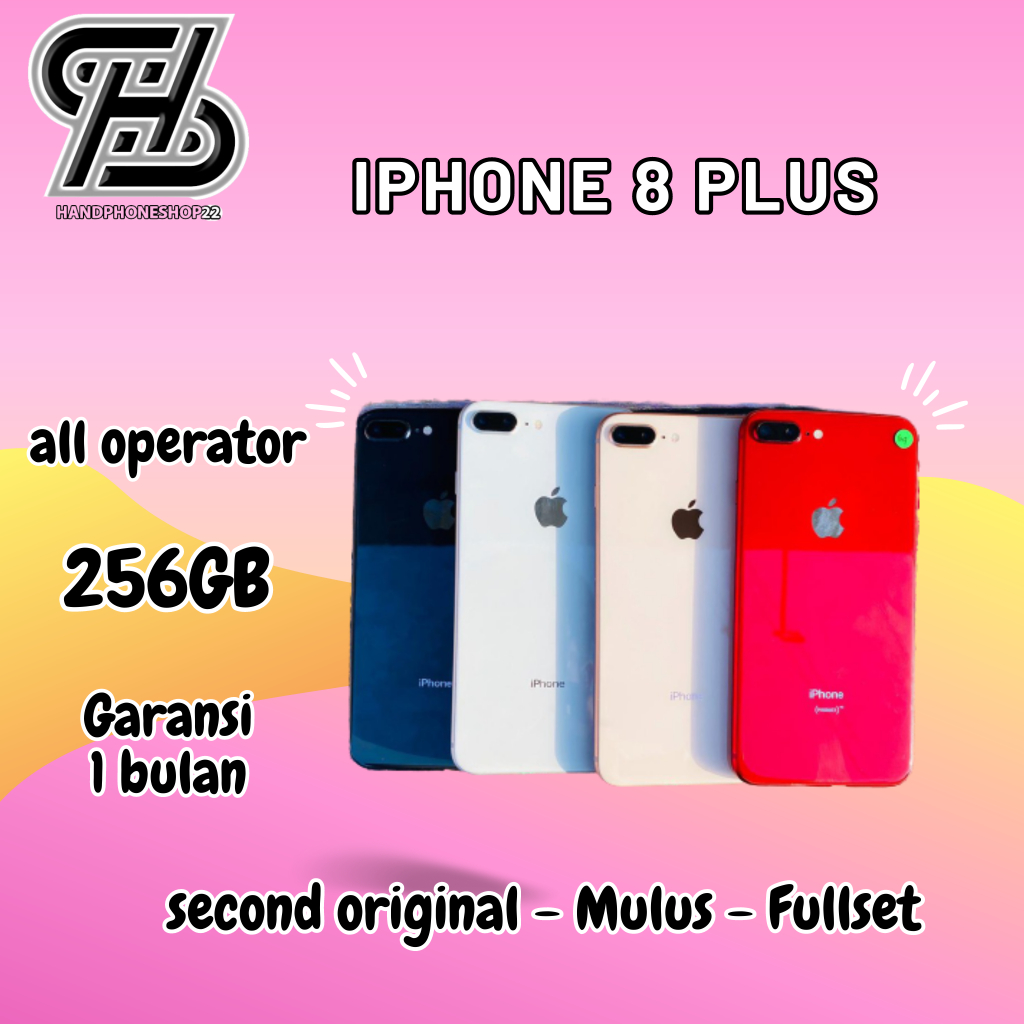 Second iP 8 Plus 256 GB Original Mulus Silent Camera Original