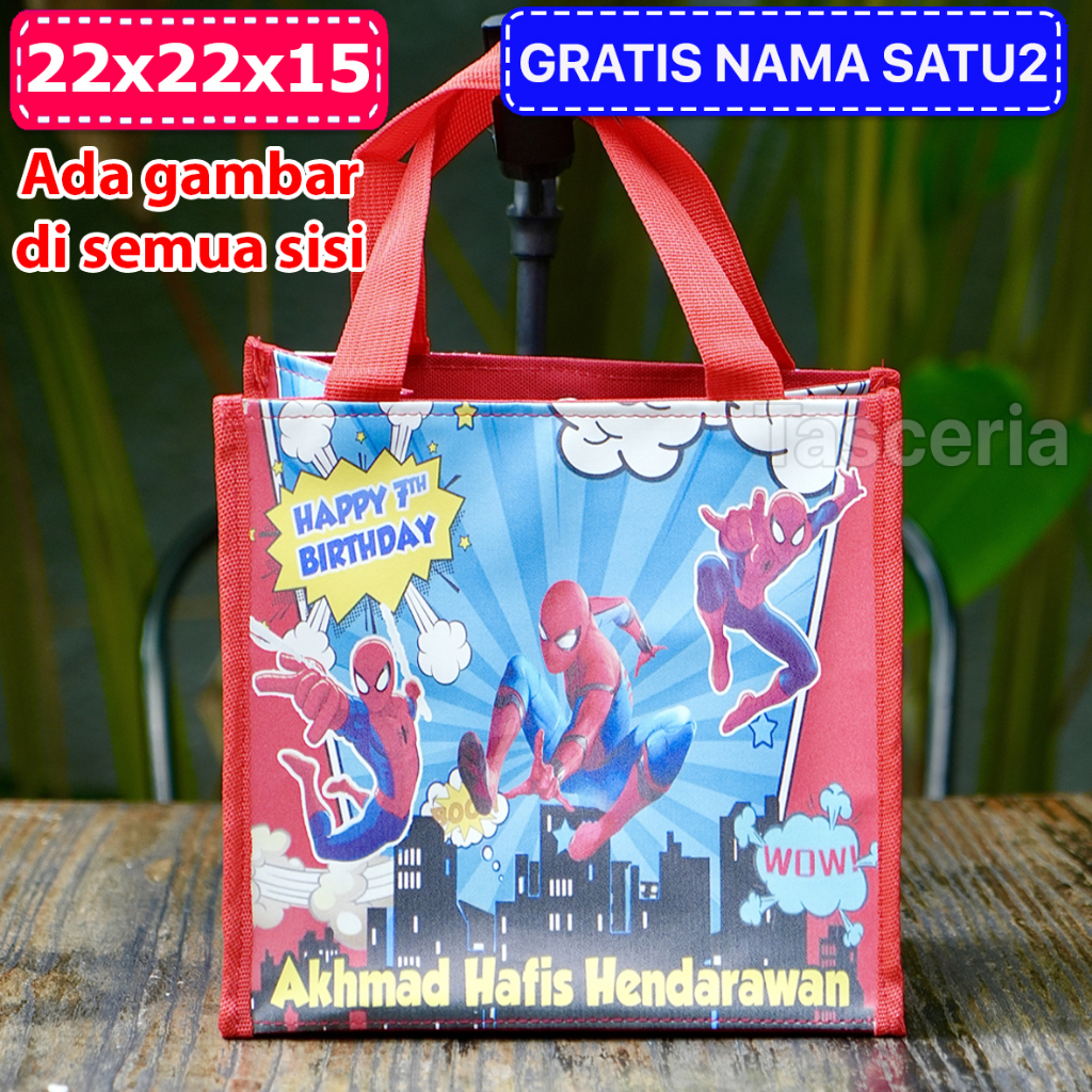 Tas Erica Bag Souvenir Custom Spiderman