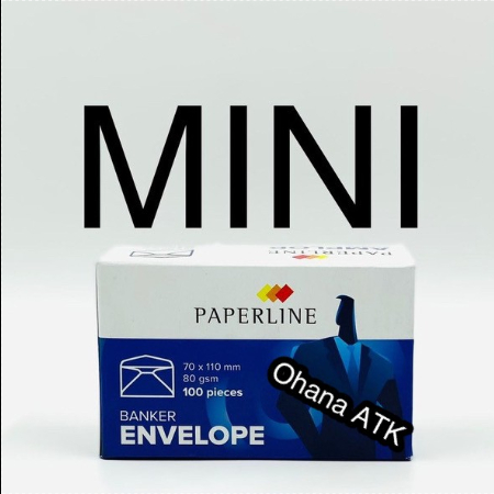 

Amplop Banker Paperline Putih Polos EV Mini PG 70 x 110 mm