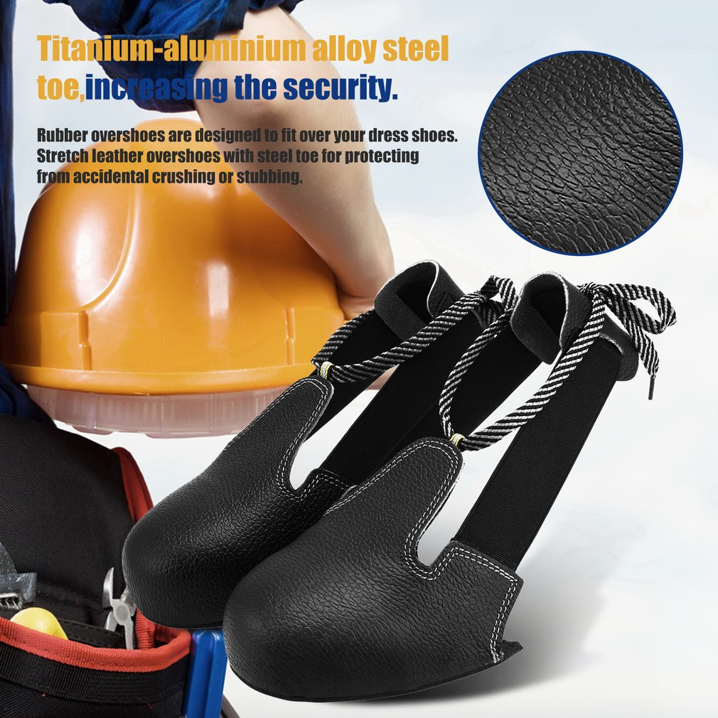 Safety Toe Cap Overshoe Visitor Toe Guard Safety Shoes Kepala Besi Pelindung Boots Sepatu Safety