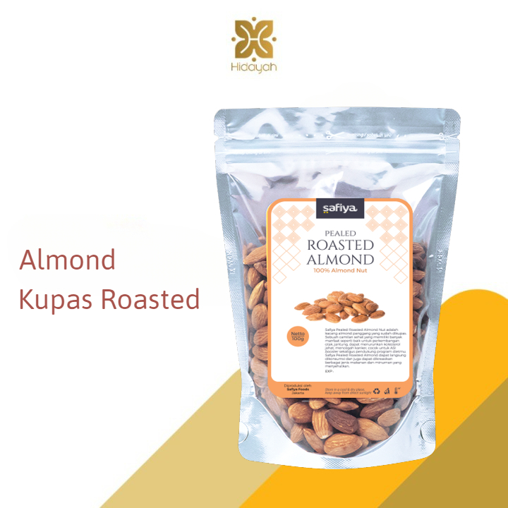 1 Kg Roasted Almond Kupas Panggang Original